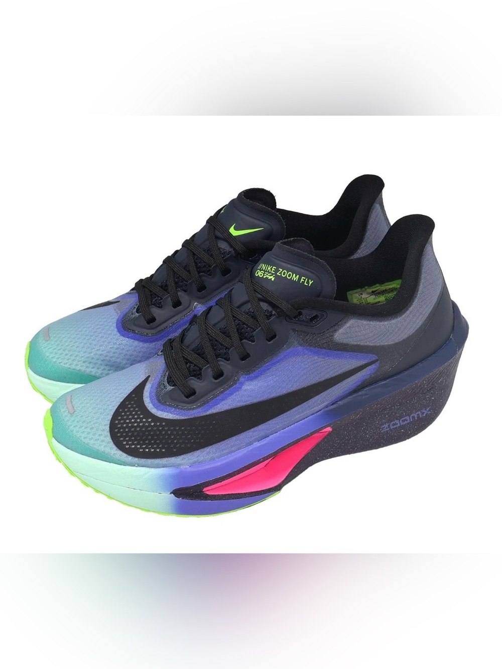 Nike Zoom Fly 6 💅 Glam Dark Obsidian Emerald Racing Running Wmns 7 8 IO9566-400 - Picture 9 of 11